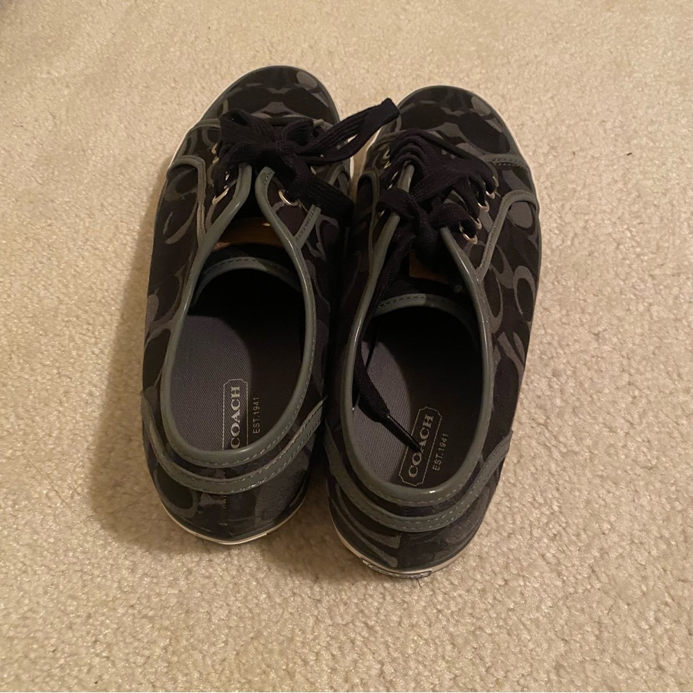 Coach Black and Gray Women's Sneakers - Picture 4 of 9